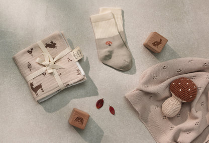 Set of 2 Socks Mushroom