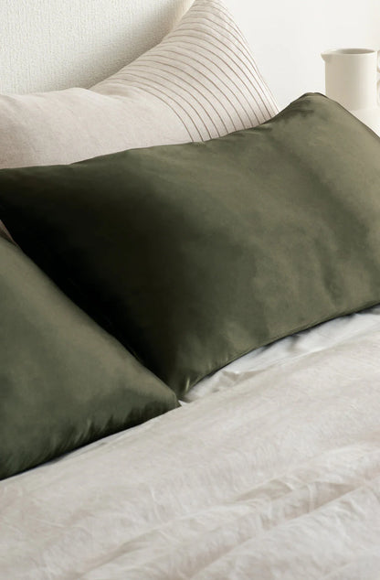 Silk Pillowcase - Olive