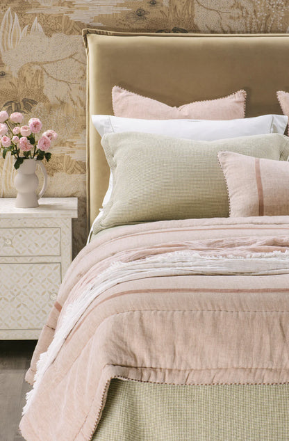Leggera Linen Throw - Pink Clay