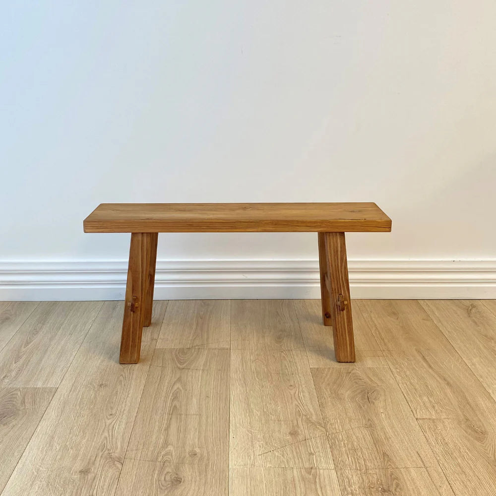 Reclaimed Wood Bench Medium | Natural