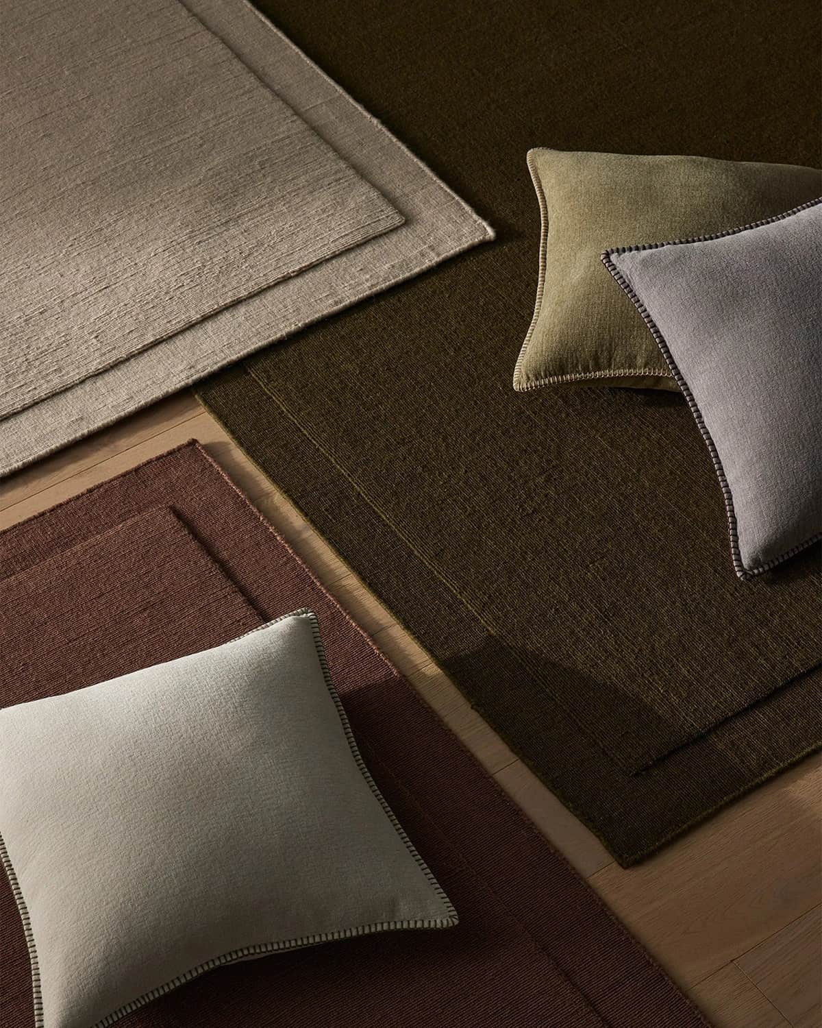 Cassio 100% Wool Floor Rug | Fog
