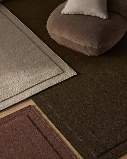 Cassio 100% Wool Floor Rug | Fog