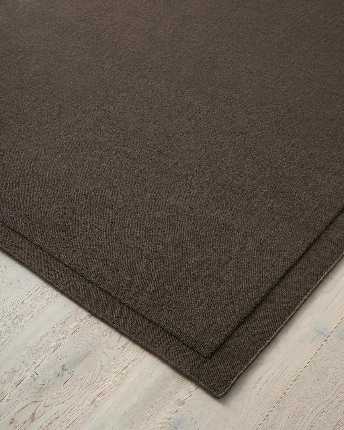 Cassio 100% Wool Floor Rug | Fudge