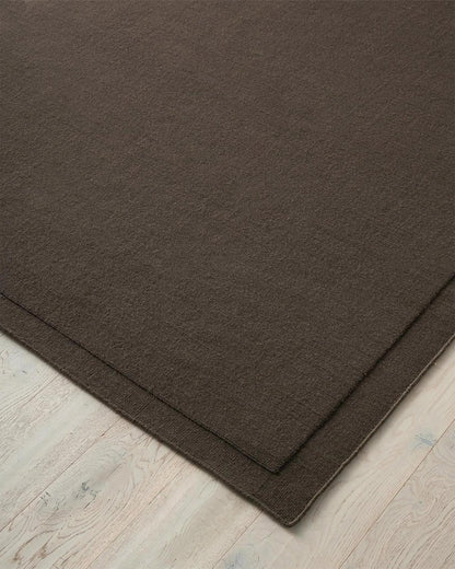 Cassio 100% Wool Floor Rug | Fudge