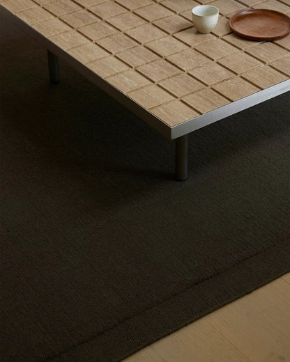 Cassio 100% Wool Floor Rug | Fudge