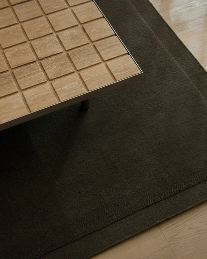 Cassio 100% Wool Floor Rug | Fudge
