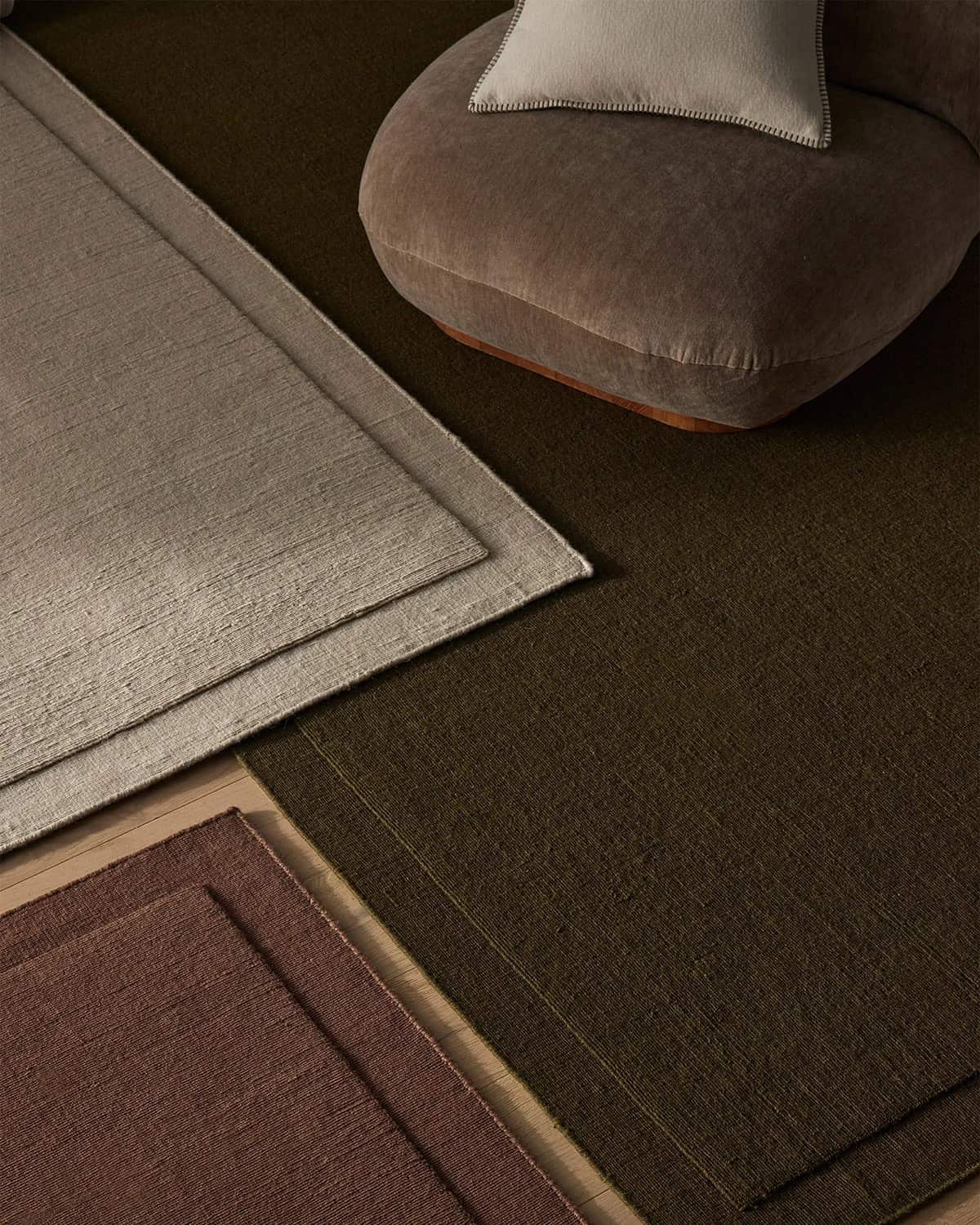 Cassio 100% Wool Floor Rug | Mulberry