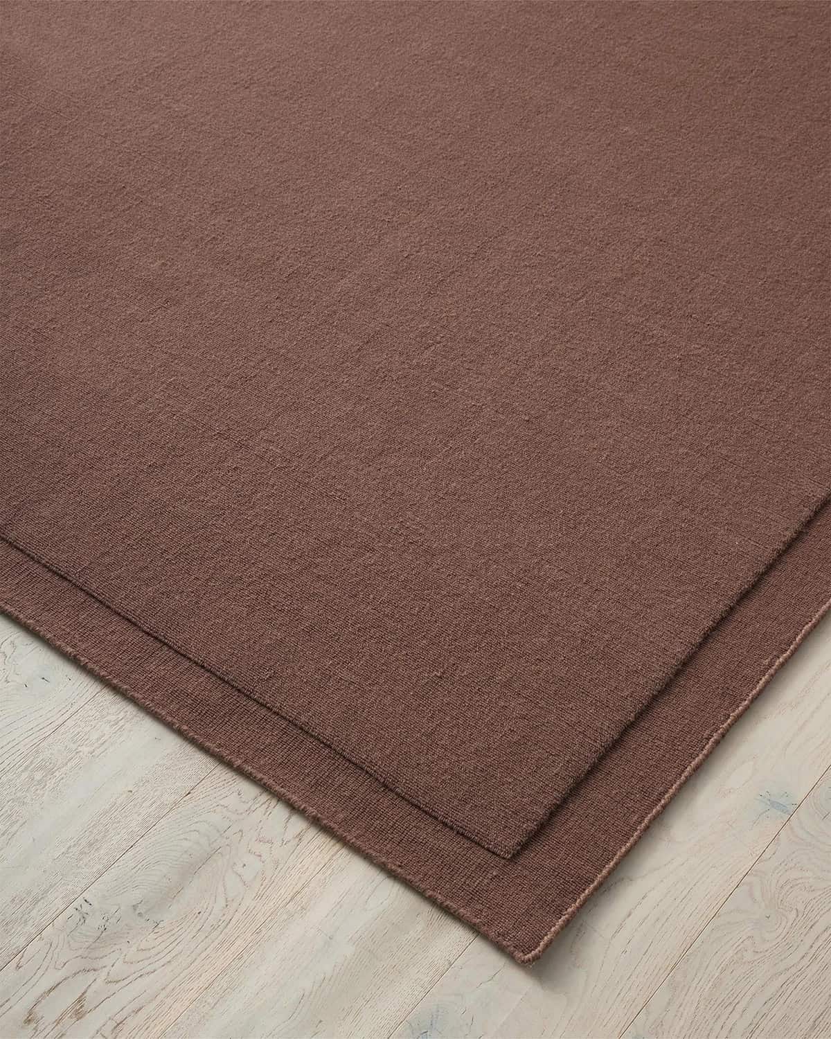 Cassio 100% Wool Floor Rug | Mulberry