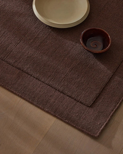 Cassio 100% Wool Floor Rug | Mulberry