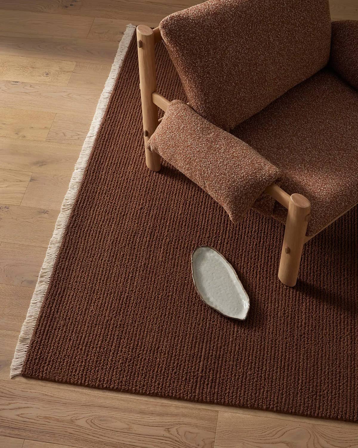 Fabien 100% Wool Floor Rug | Bark