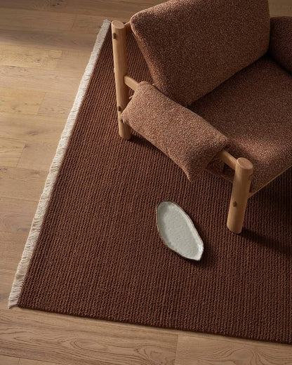 Fabien 100% Wool Floor Rug | Bark