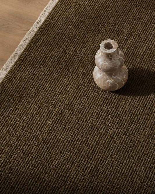 Fabien 100% Wool Floor Rug | Moss