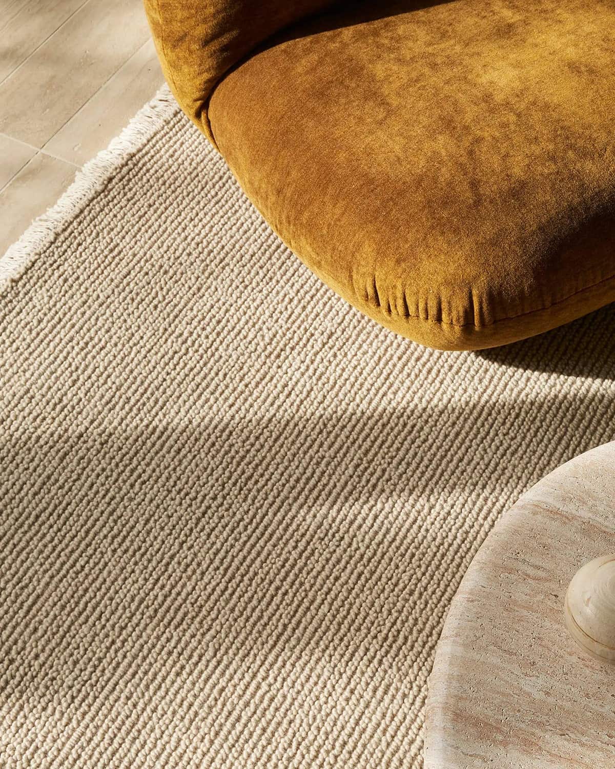 Fabien 100% Wool Floor Rug | Stone