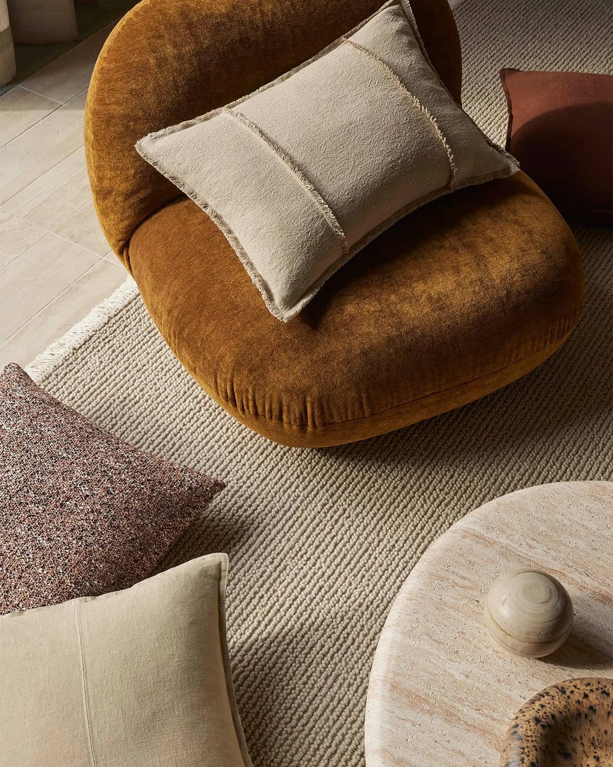 Fabien 100% Wool Floor Rug | Stone