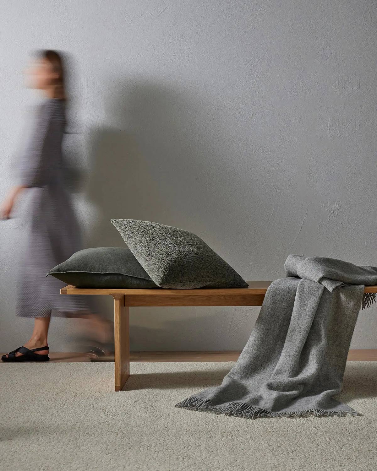 Marceau Wool Blend Floor Rug | Angora