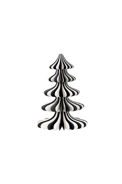 Black & White Paper Xmas Tree 20.5cm