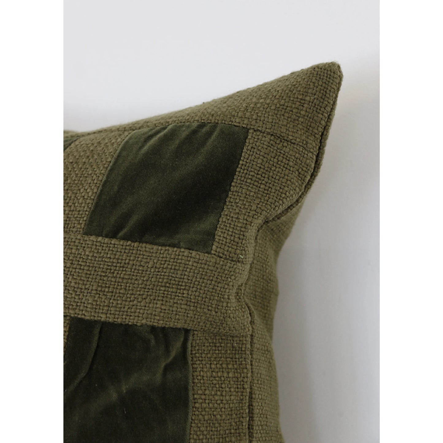 Emerald Checker Lumbar Cushion