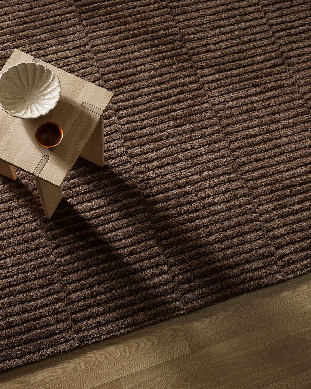 Anni NZ Wool Floor Rug | Chocolate