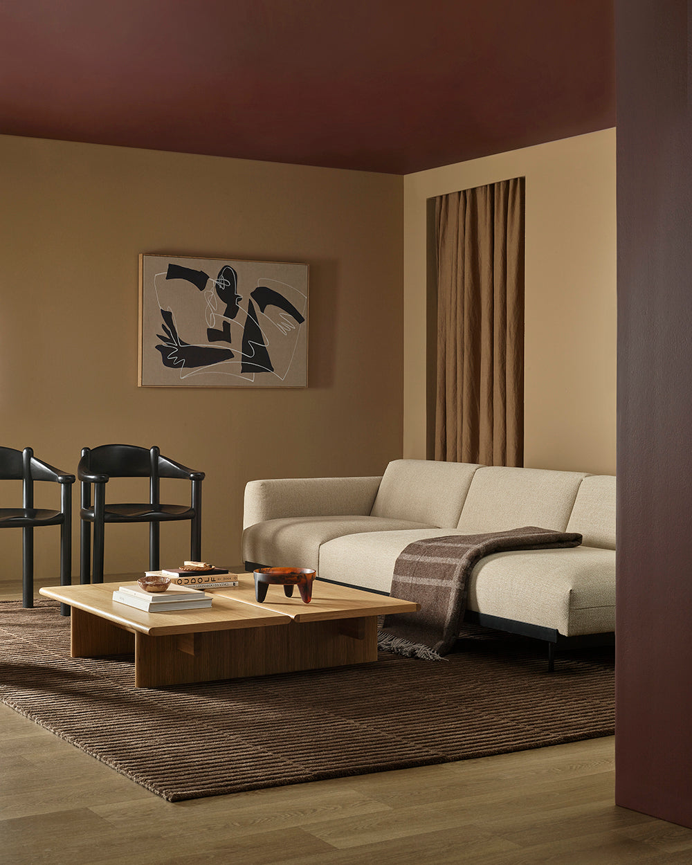 Anni NZ Wool Floor Rug | Chocolate