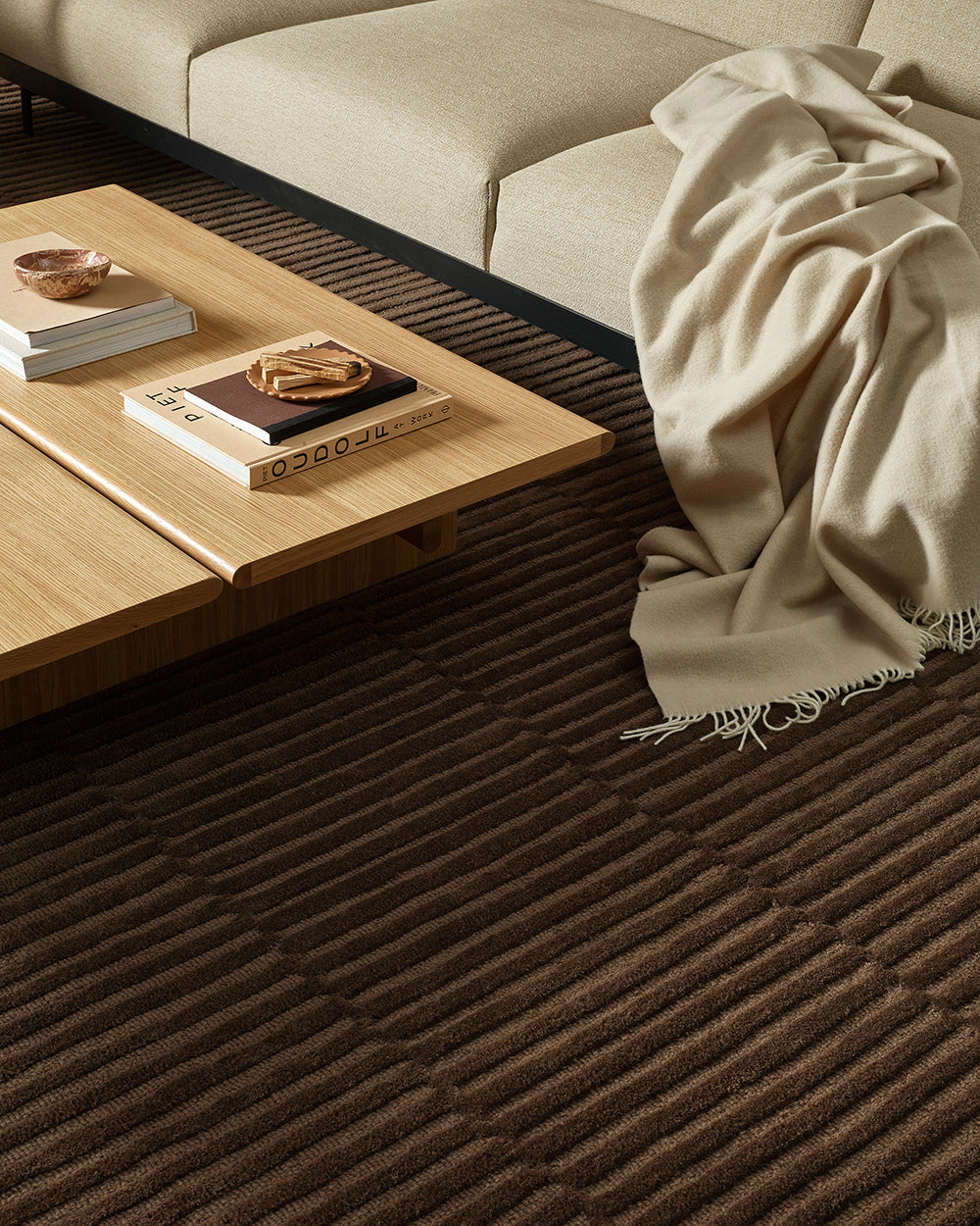 Anni NZ Wool Floor Rug | Chocolate