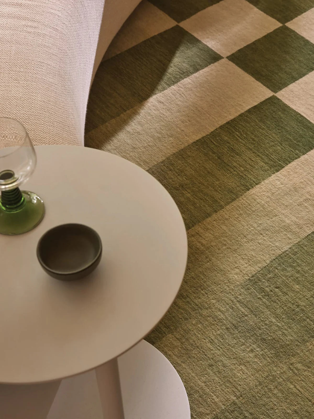 Astor NZ Wool Floor Rug | Green & Ivory