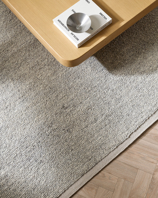 Clifton NZ Wool Floor Rug | Ash