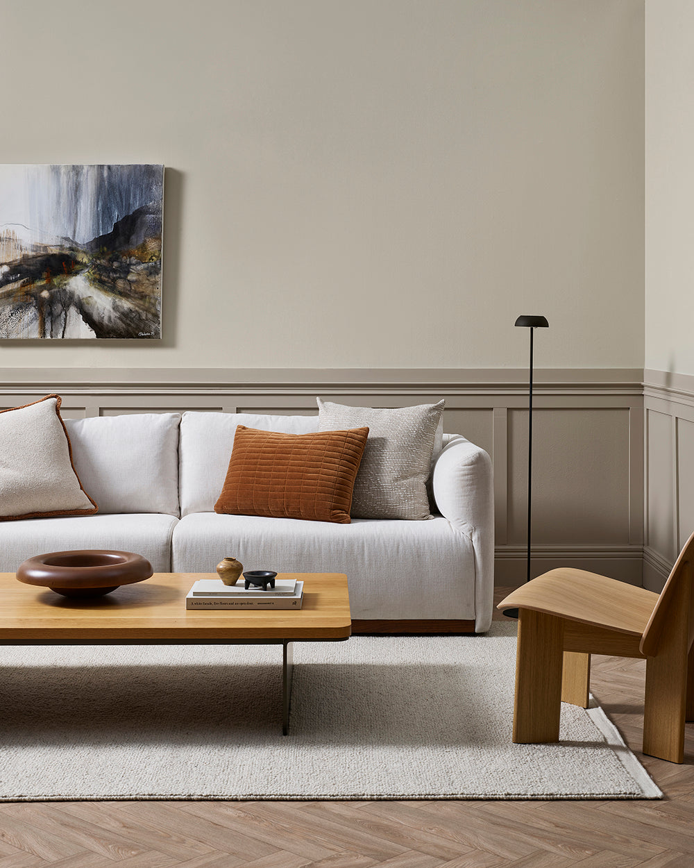 Clifton NZ Wool Floor Rug | Bone