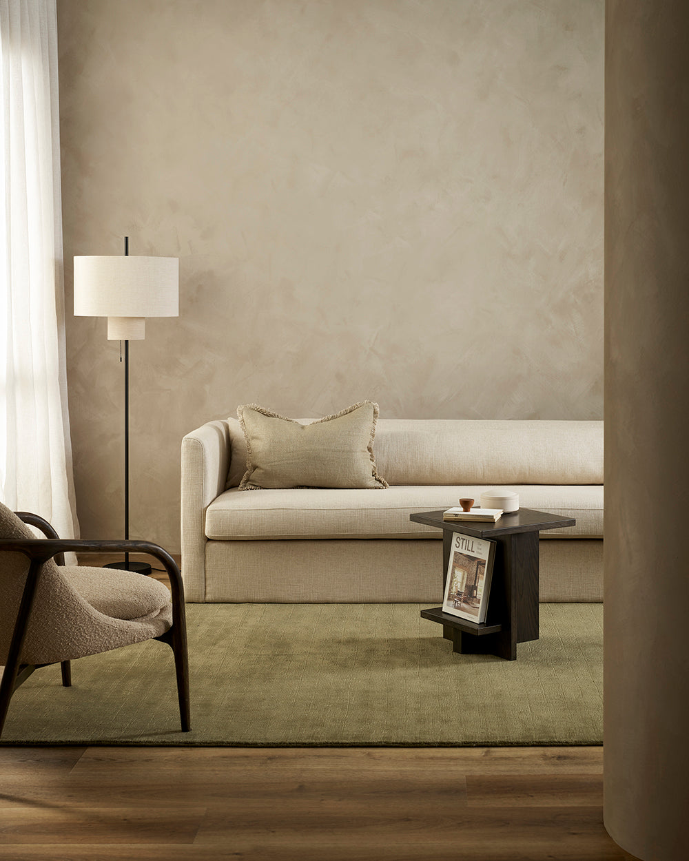 Haywood NZ Wool Floor Rug | Lichen