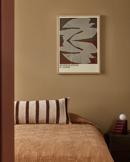 Huxley Lodge Cushion | Natural & Chocolate