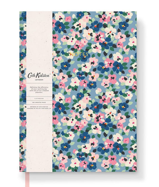 Cath Kidston A5 Notebook - Painted Pansies