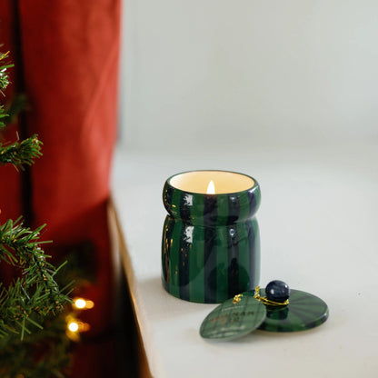 Balsam Fir Ceramic Candle with Lid