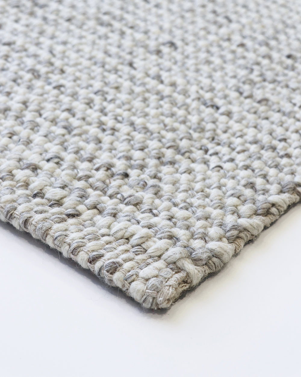 Kansas Wool Blend Floor Rug | Oyster Natural