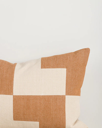 Kiln Oat & Caramel Cushion