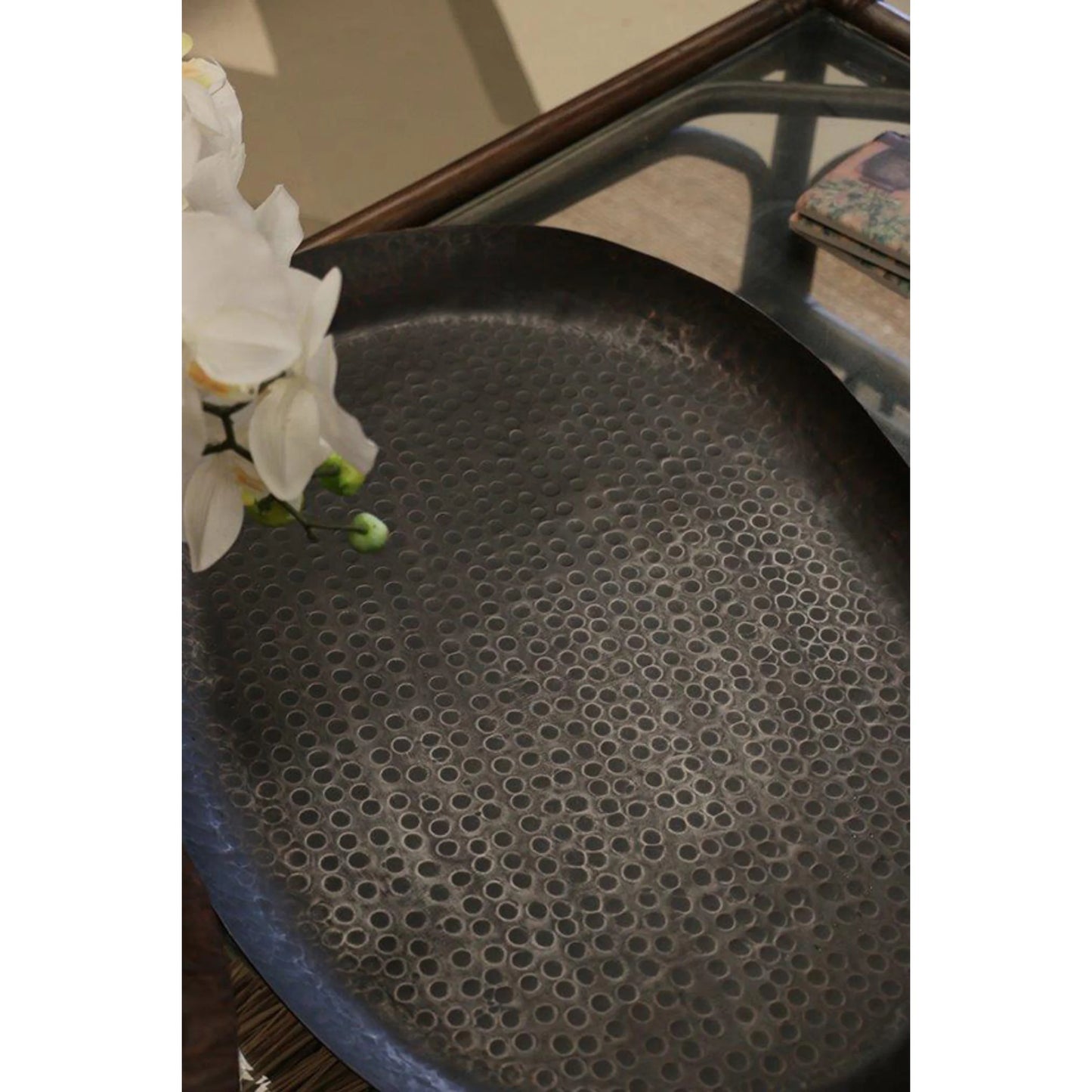 Marrakesh Bronze Oval Tray