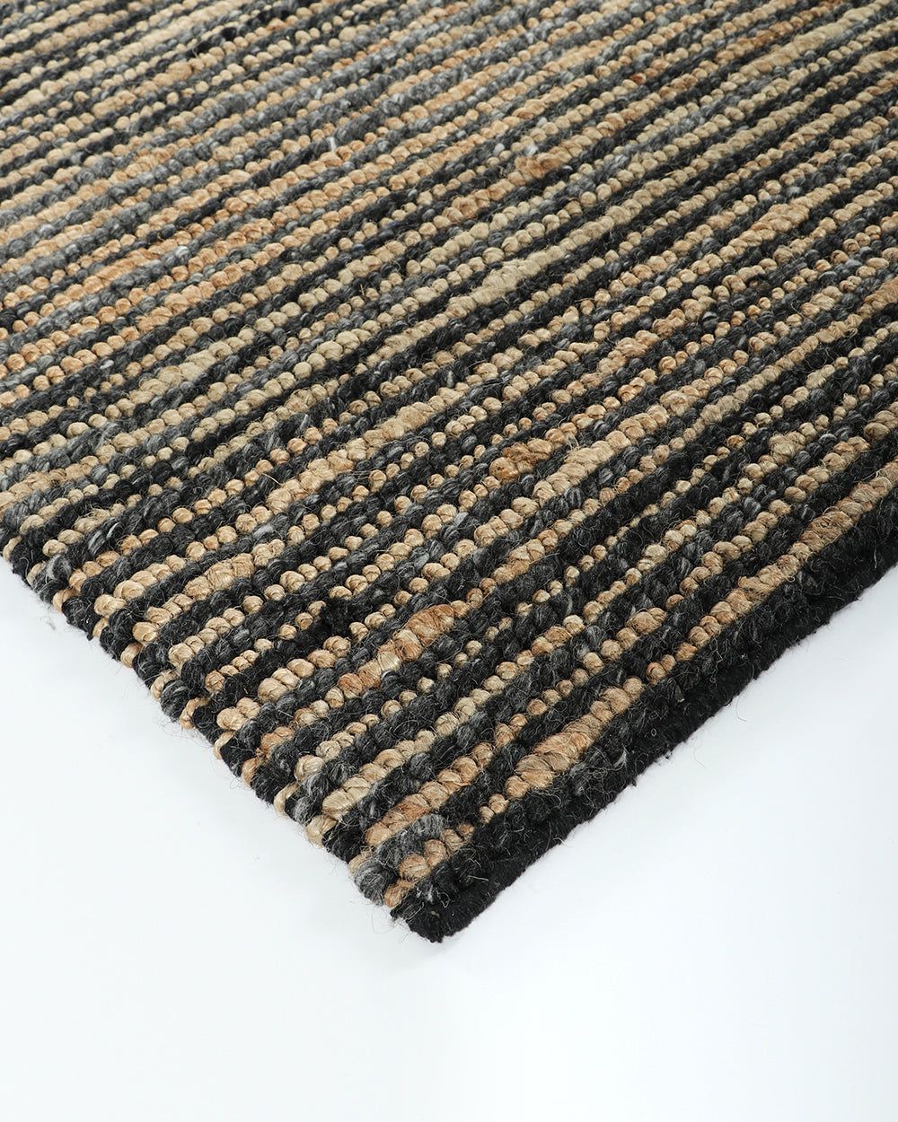 Lima Wool & Jute Floor Rug | Charcoal Natural