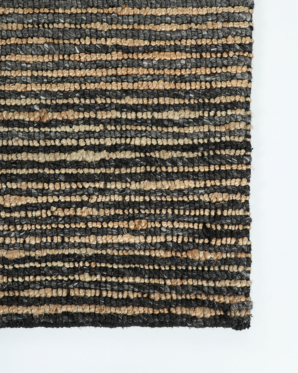 Lima Wool & Jute Floor Rug | Charcoal Natural