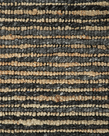 Lima Wool & Jute Floor Rug | Charcoal Natural