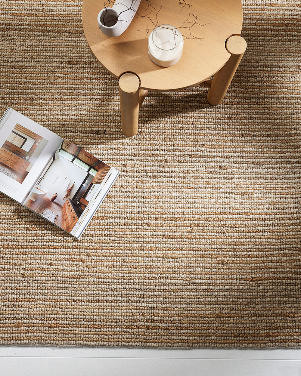Lima Wool & Jute Floor Rug | Sand Natural