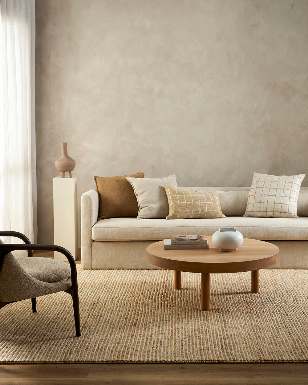 Lima Wool & Jute Floor Rug | Sand Natural
