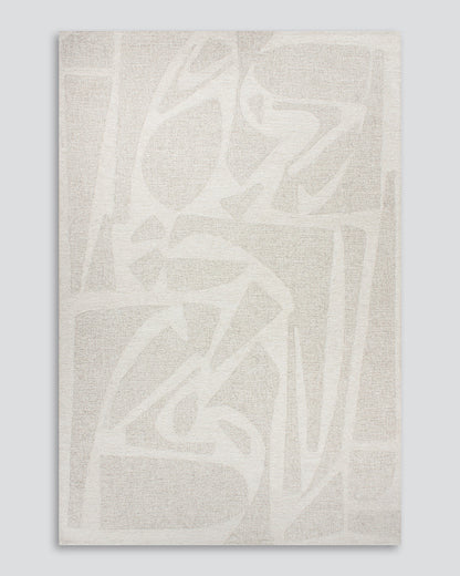 Maya Wool Floor Rug | Oatmeal