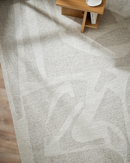 Maya Wool Floor Rug | Oatmeal