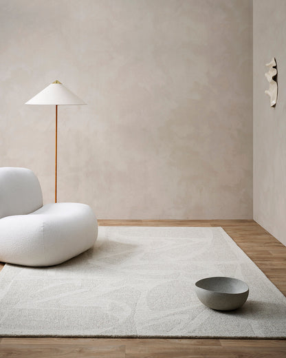 Maya Wool Floor Rug | Oatmeal
