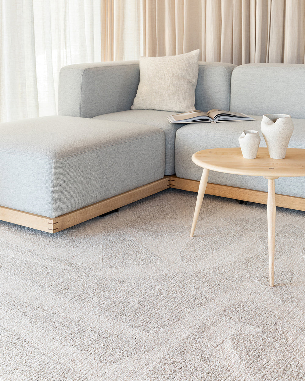 Maya Wool Floor Rug | Oatmeal