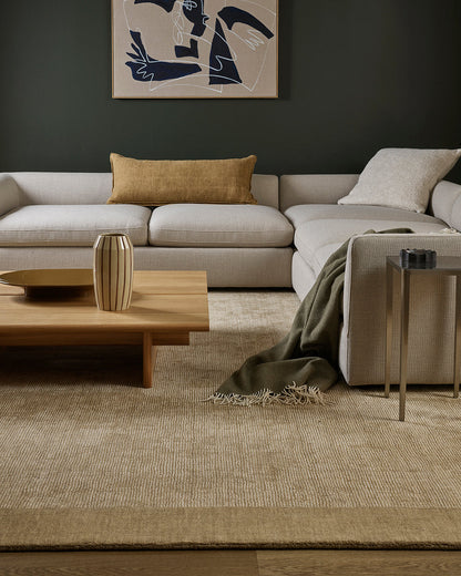 Mayfair Wool & Linen Floor Rug | Wheat