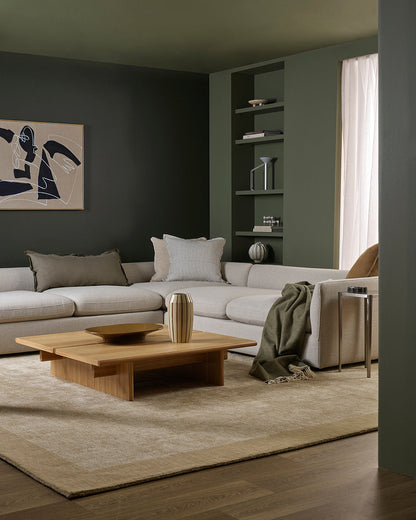 Mayfair Wool & Linen Floor Rug | Wheat