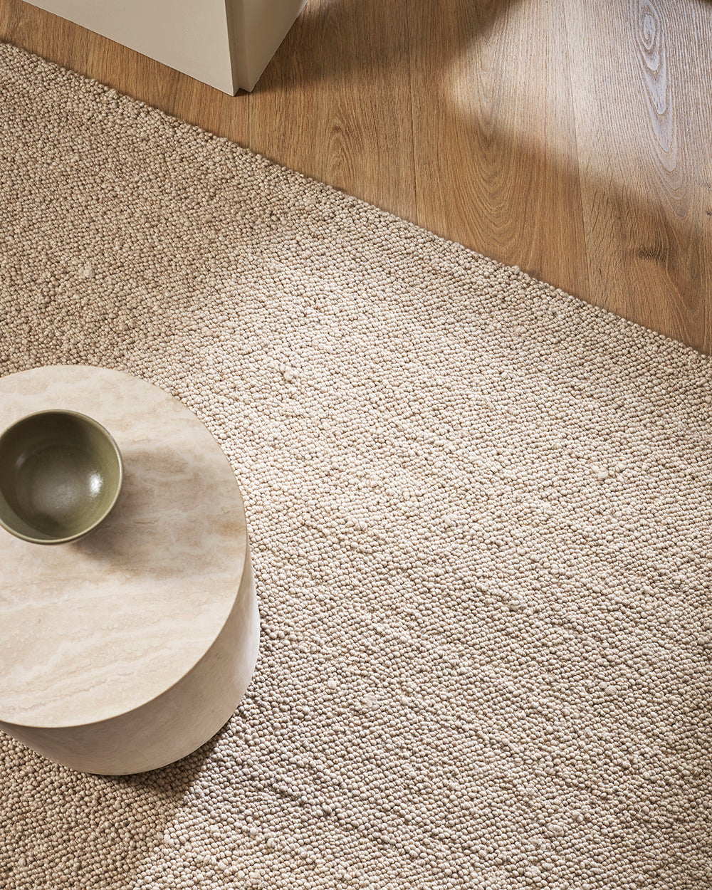 Mt Somers 100% Wool Floor Rug | Fawn