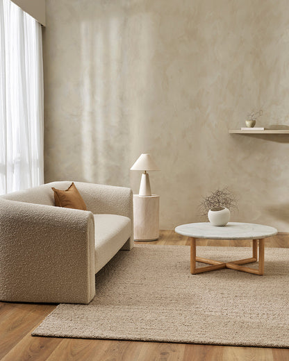 Mt Somers 100% Wool Floor Rug | Fawn