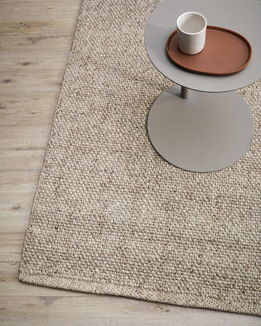 Nebraska Wool Floor Rug | Pebble