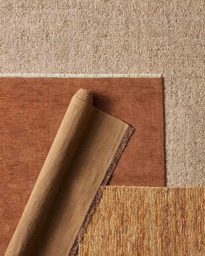 Emilio Linen Floor Rug | Toffee