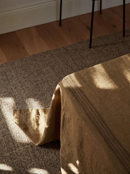 Noble Wool Floor Rug | Dark Beige